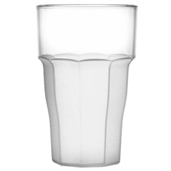 bicchiere di plastica infrangile e poco capiente